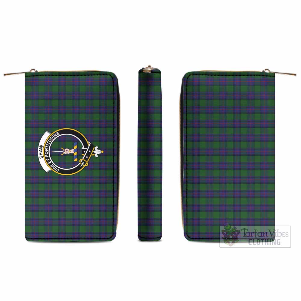 Tartan Vibes Clothing Shaw Tartan Women's Leather Wallet with Family Crest