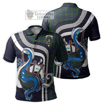 Shaw Tartan Polo Shirt with Epic Bagpipe Style