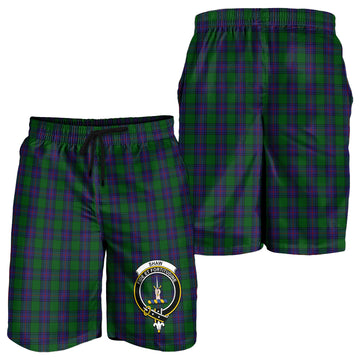 Shaw Tartan Mens Shorts with Family Crest