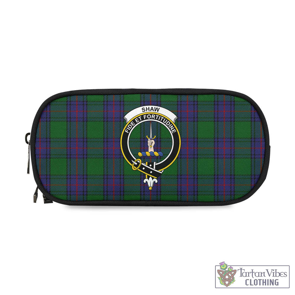 Tartan Vibes Clothing Shaw Tartan Pen and Pencil Case with Family Crest