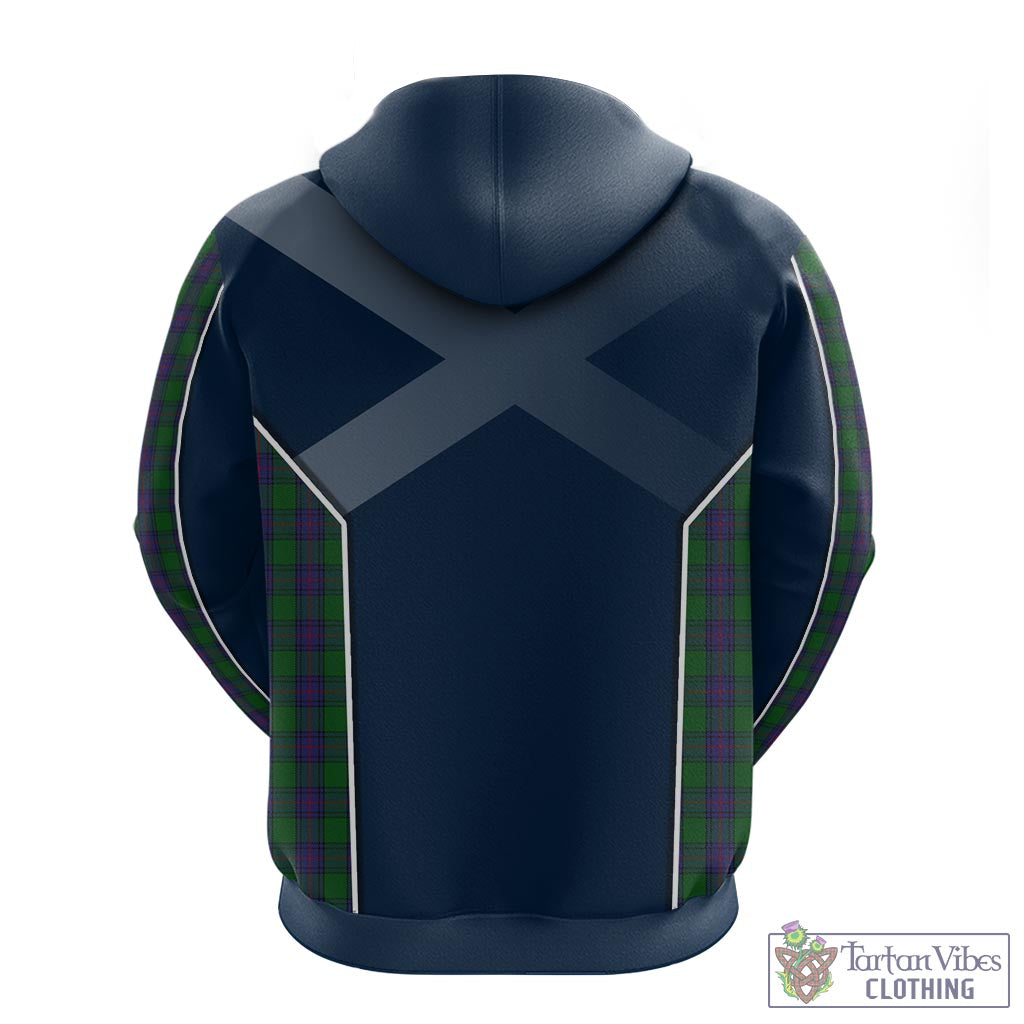 Tartan Vibes Clothing Shaw Tartan Hoodie with Family Crest and Lion Rampant Vibes Sport Style