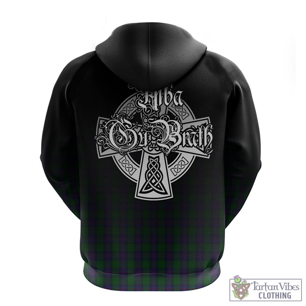 Tartan Vibes Clothing Shaw Tartan Hoodie Featuring Alba Gu Brath Family Crest Celtic Inspired