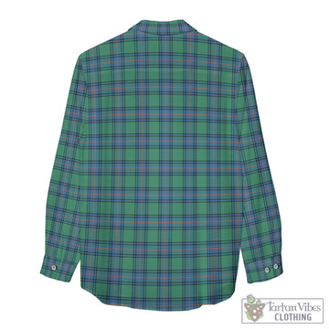 Shaw Ancient Tartan Womens Casual Shirt with Family Crest