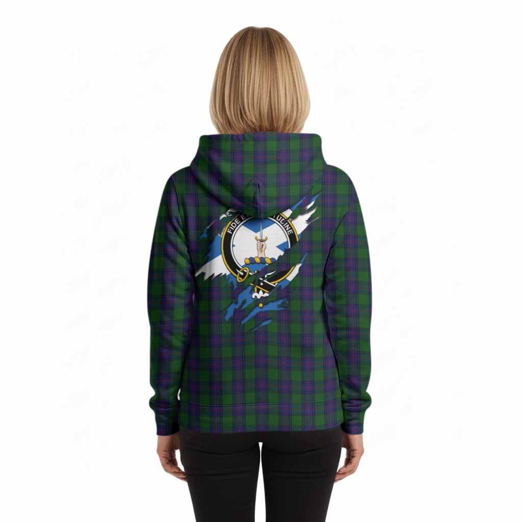 Shaw Clan Crest In Me Tartan Hoodie Scotland Flag Style