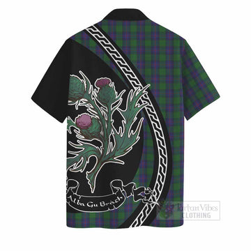 Shaw Family Crest Tartan Hawaiian Shirt Alba Thistle Inspired - Tartan Vibes Clothing