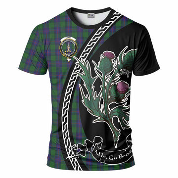 Shaw Family Crest Tartan T-Shirt Alba Thistle Inspired - Tartan Vibes Clothing