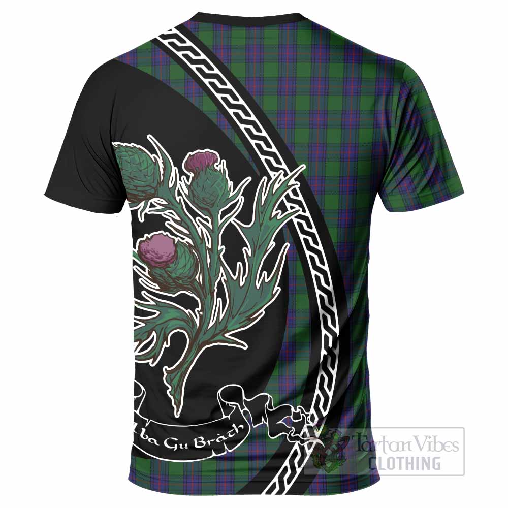 Shaw Family Crest Tartan T-Shirt Alba Thistle Inspired - Tartan Vibes Clothing