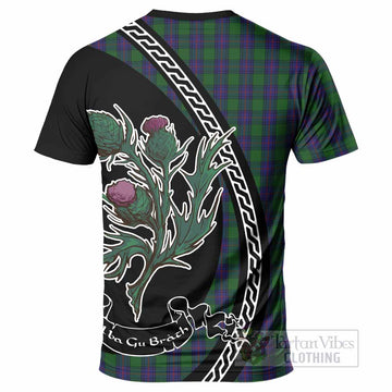 Shaw Family Crest Tartan T-Shirt Alba Thistle Inspired - Tartan Vibes Clothing