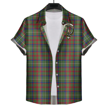 shaw-green-modern-tartan-short-sleeve-button-down-shirt-with-family-crest