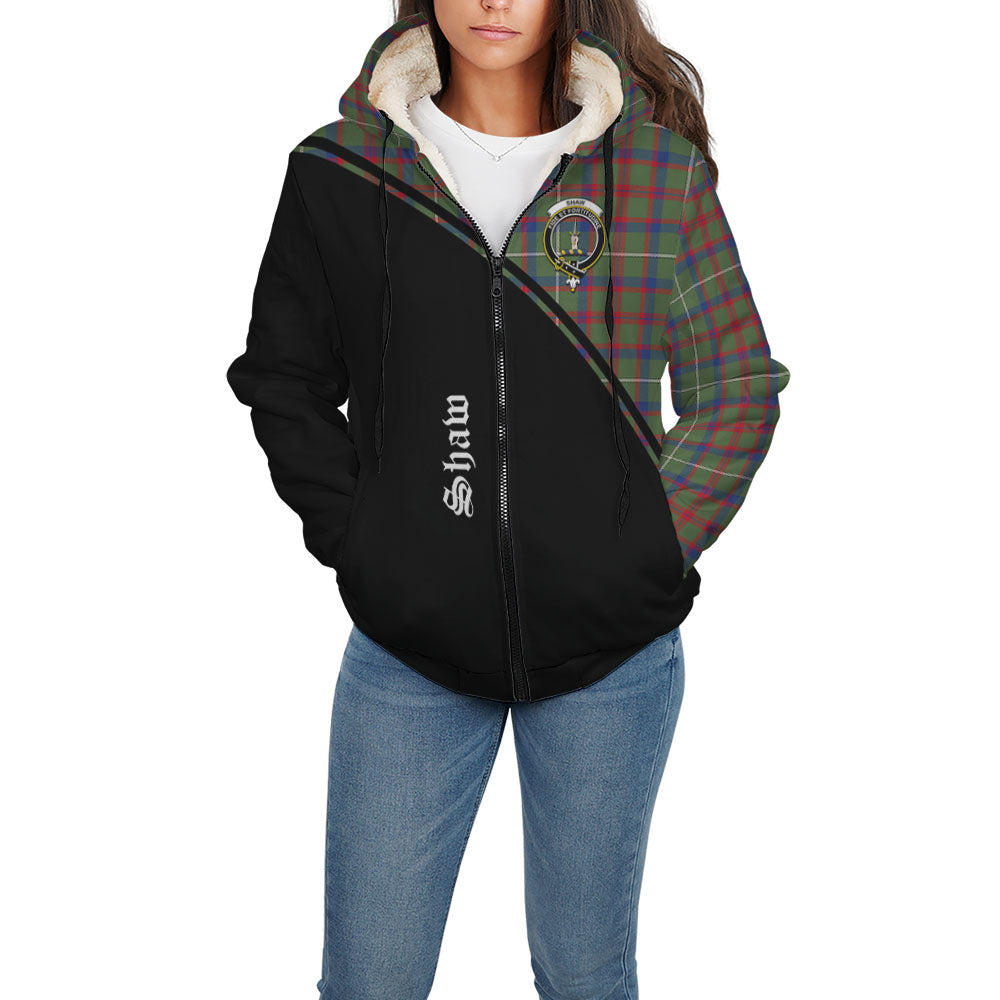 shaw-green-modern-tartan-sherpa-hoodie-with-family-crest-curve-style