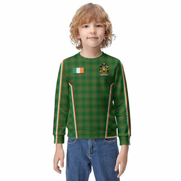 Shaw Irish Clan Coat of Arm Tartan Kid Knitted Sweatshirt Flag Style