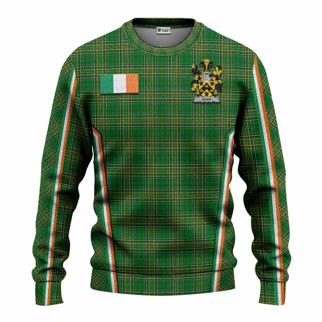 Shaw Irish Clan Coat of Arm Tartan Knitted Sweater Flag Style
