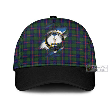 Shaw Modern Tartan Classic Cap with Family Crest In Me Style