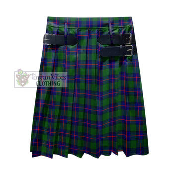 Shaw Modern Tartan Men's Pleated Skirt - Fashion Casual Retro Scottish Kilt Style