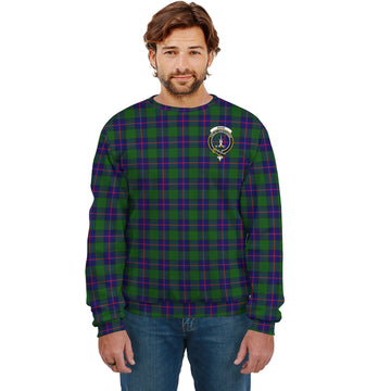 Shaw Modern Tartan Sweatshirt with Family Crest