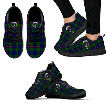 Shaw Modern Tartan Sneakers with Family Crest