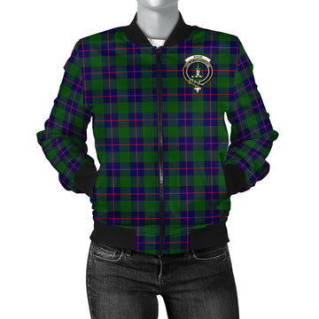 Shaw Modern Tartan Bomber Jacket with Family Crest