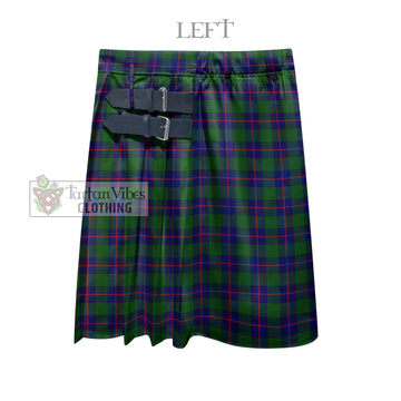 Shaw Modern Tartan Men's Pleated Skirt - Fashion Casual Retro Scottish Kilt Style
