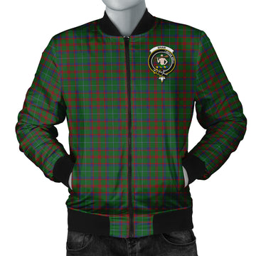 Shaw of Tordarroch Green Hunting Tartan Bomber Jacket with Family Crest