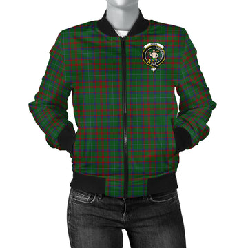 shaw-of-tordarroch-green-hunting-tartan-bomber-jacket-with-family-crest
