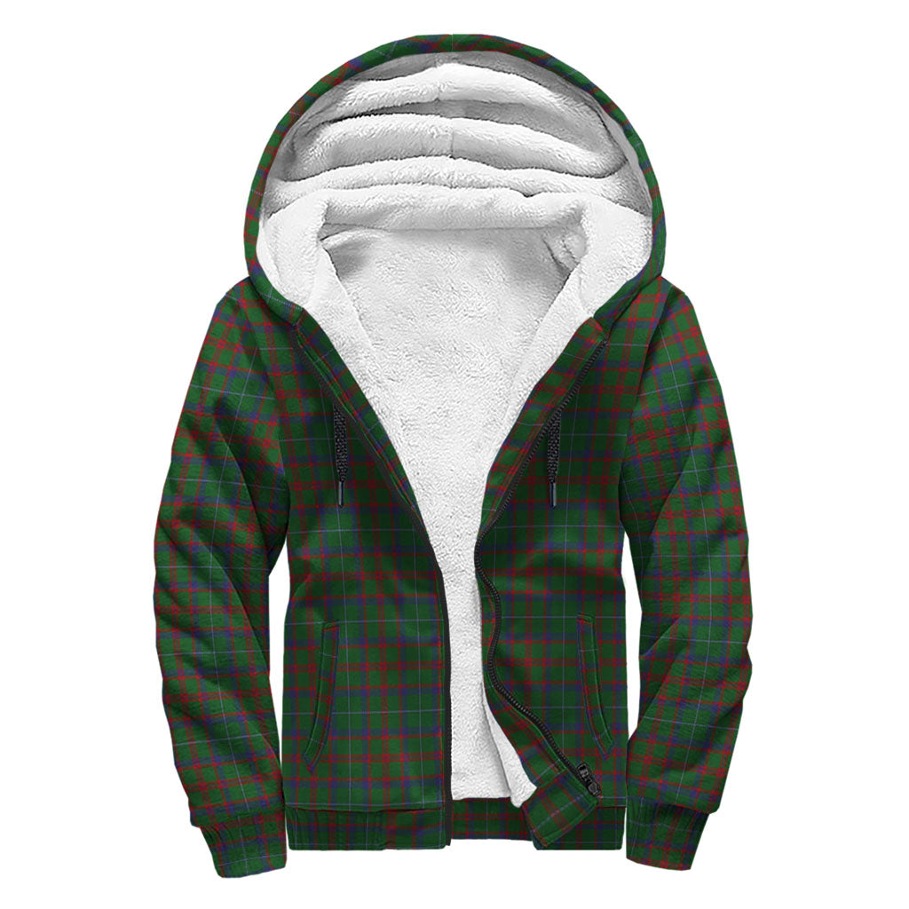 shaw-of-tordarroch-green-hunting-tartan-sherpa-hoodie-with-family-crest