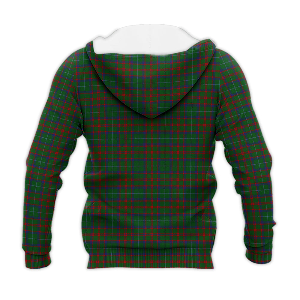 shaw-of-tordarroch-green-hunting-tartan-knitted-hoodie-with-family-crest