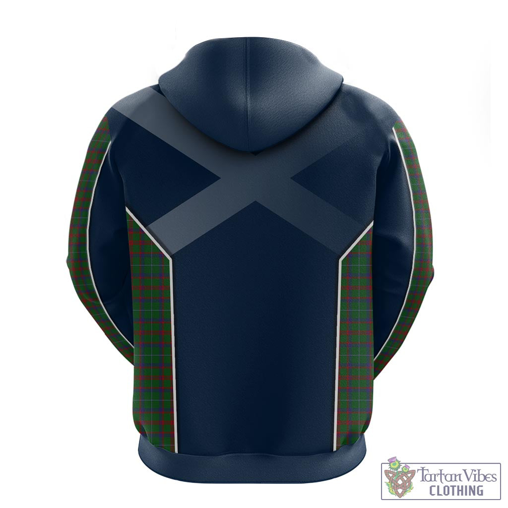 Tartan Vibes Clothing Shaw of Tordarroch Green Hunting Tartan Hoodie with Family Crest and Lion Rampant Vibes Sport Style