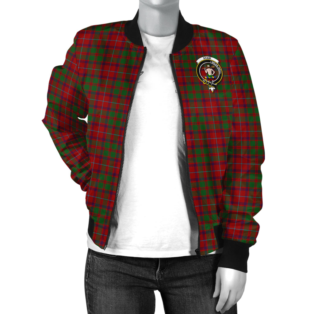 shaw-of-tordarroch-red-dress-tartan-bomber-jacket-with-family-crest