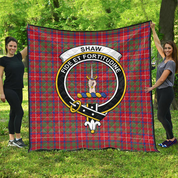 shaw-red-modern-tartan-quilt-with-family-crest