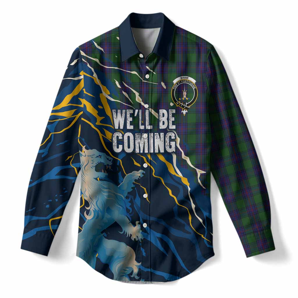 Shaw Scotland Tartan Women Casual Shirt WC2026 Football - We'll Be Coming