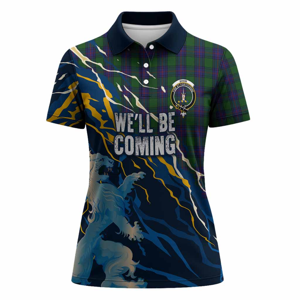 Shaw Scotland Tartan Women Polo Shirt WC2026 Football - We'll Be Coming