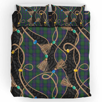 Shaw Scottish Tartan Twisted Ropes Stylized Bedding Set UK Bedding Set UK King 91*87 inch - Tartan Vibes Clothing