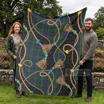 Shaw Scottish Tartan Twisted Ropes Stylized Blanket - Tartan Vibes Clothing