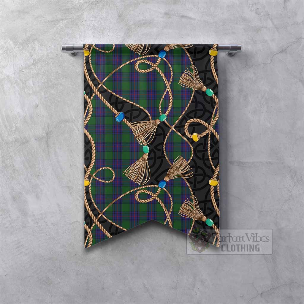 Shaw Scottish Tartan Twisted Ropes Stylized Gonfalon Fishtail - Tartan Vibes Clothing