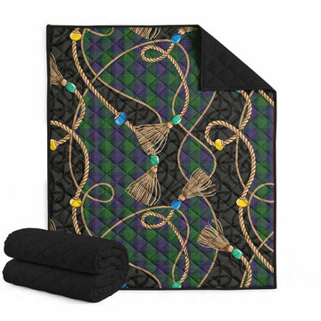 Shaw Scottish Tartan Twisted Ropes Stylized Premium Quilt Super King Quilt 91" x 110" - Tartan Vibes Clothing