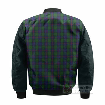 Shaw Tartan Accent Bomber Jacket with Family Crest