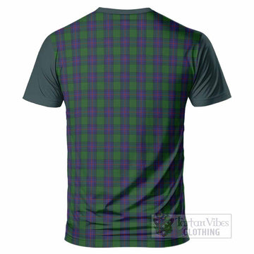 Shaw Tartan Accent T-Shirt with Family Crest