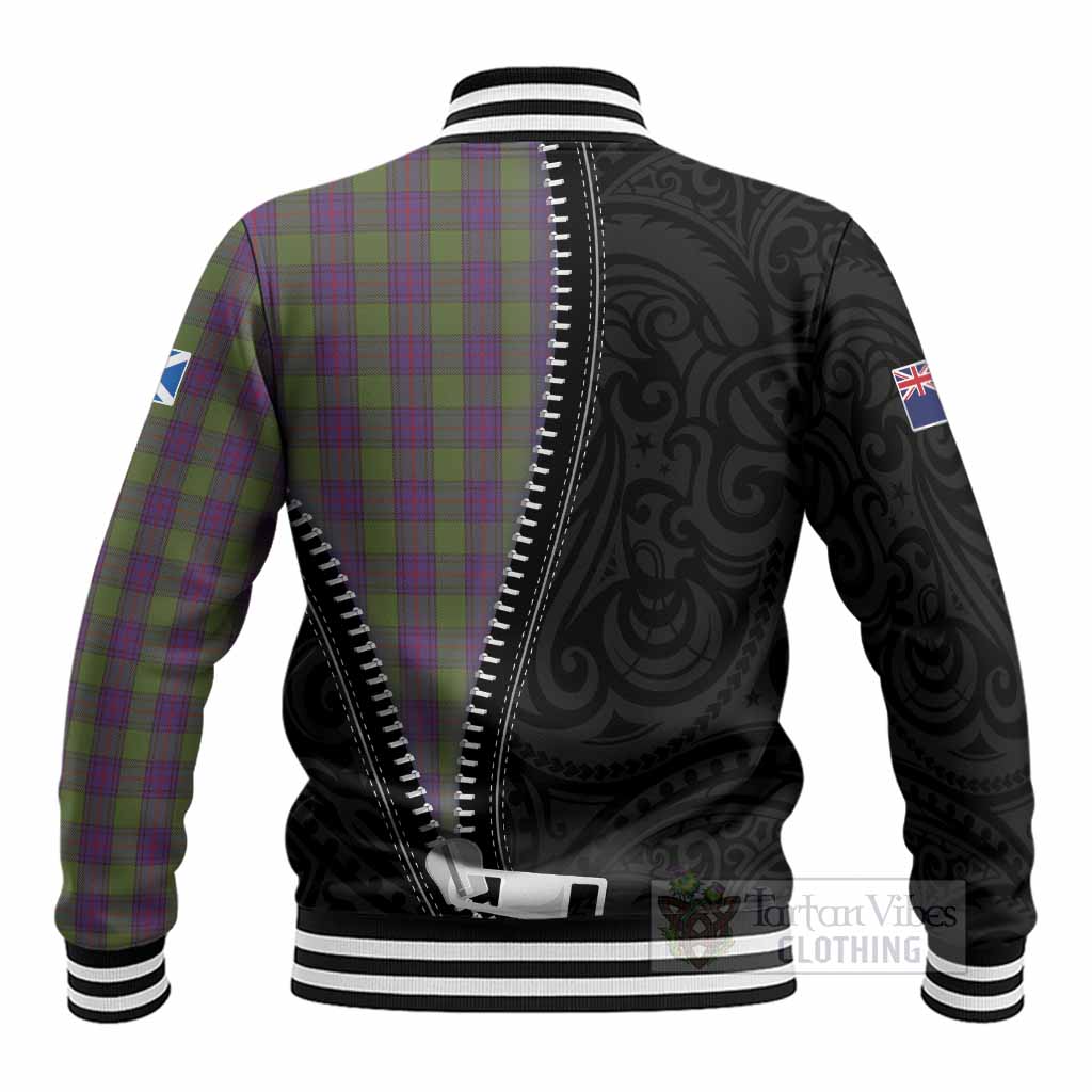 Shaw Tartan Baseball Jacket New Zealand Pattern Unique Zipper Stylized