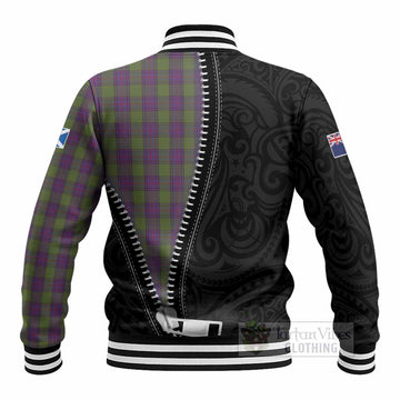 Shaw Tartan Baseball Jacket New Zealand Pattern Unique Zipper Stylized
