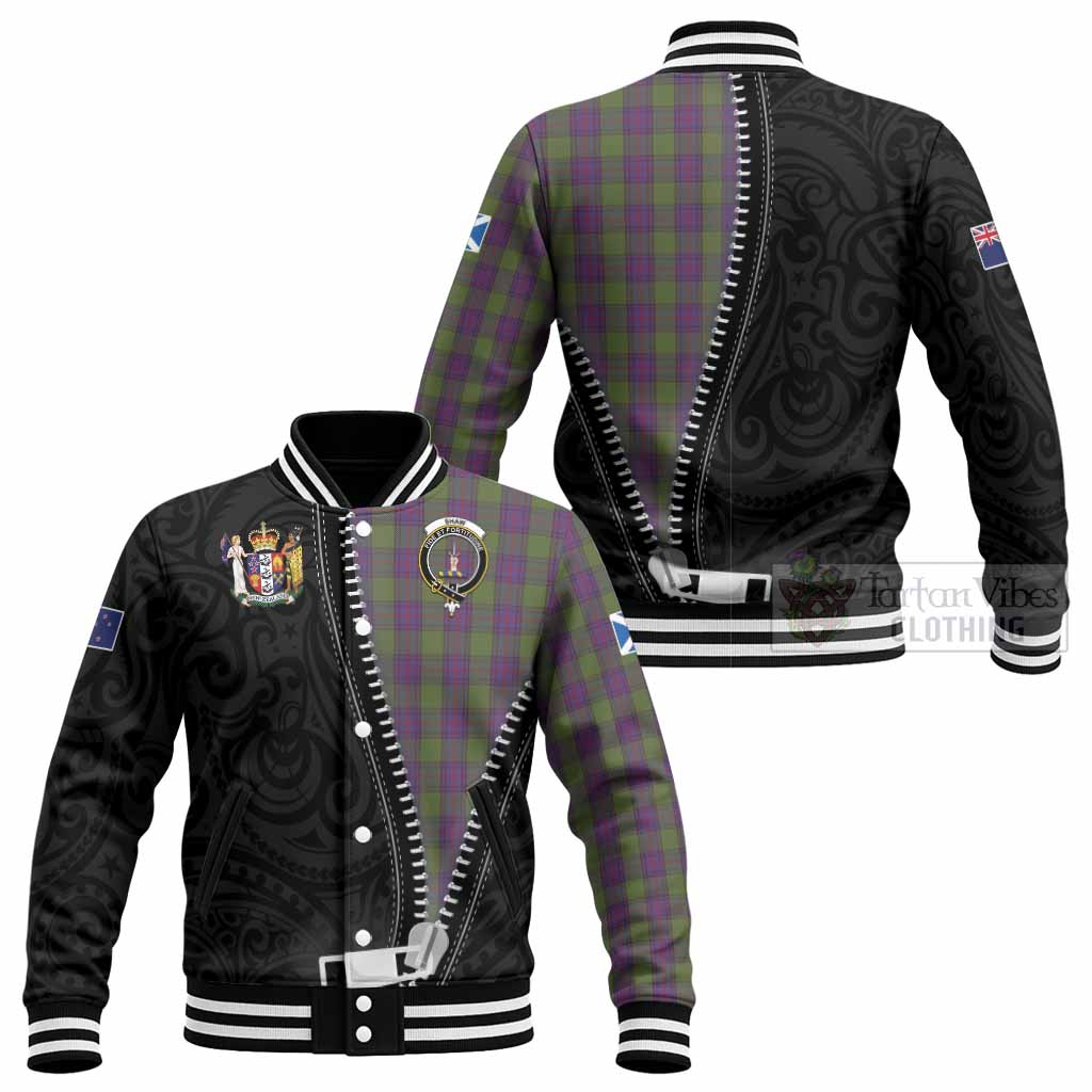 Shaw Tartan Baseball Jacket New Zealand Pattern Unique Zipper Stylized