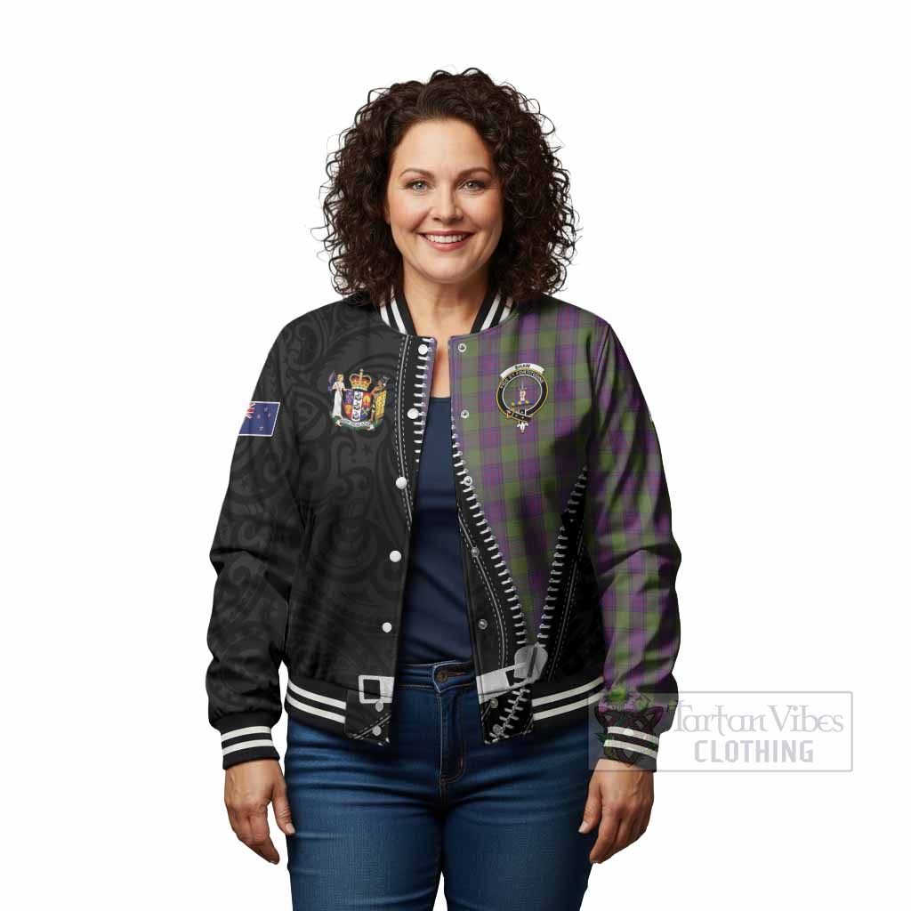 Shaw Tartan Baseball Jacket New Zealand Pattern Unique Zipper Stylized