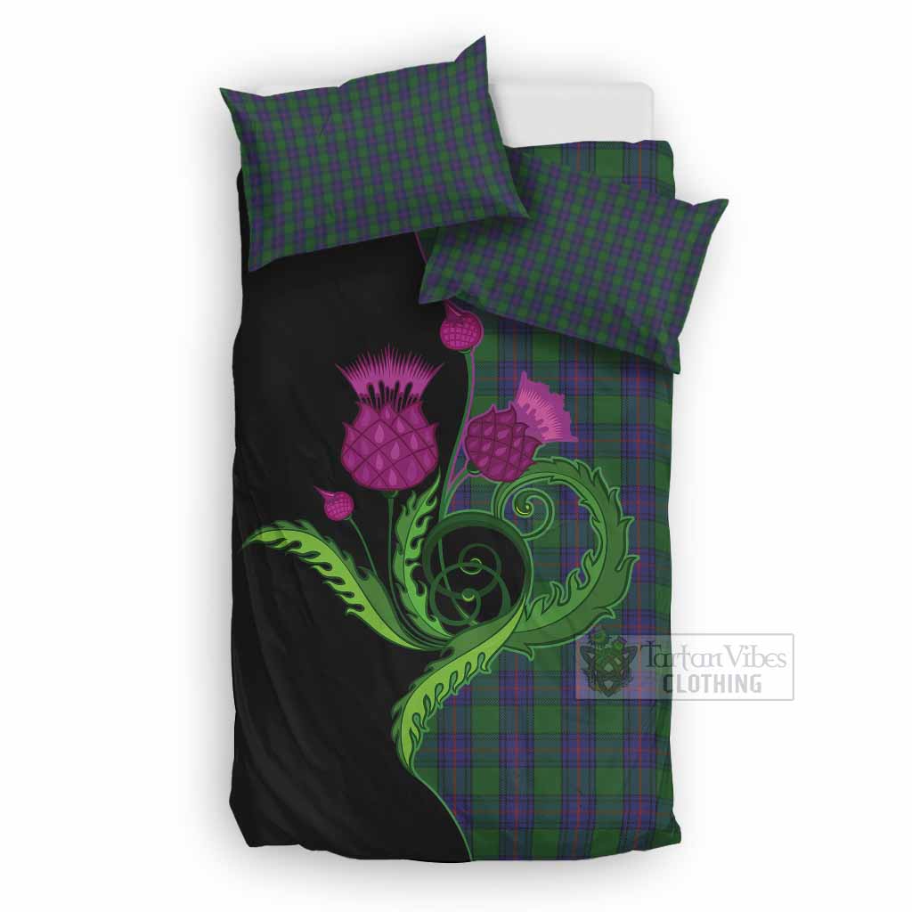 Shaw Tartan Bedding Set Traditional Scottish Thistle UK Bedding Set UK Double 79*79 inch - Tartan Vibes Clothing