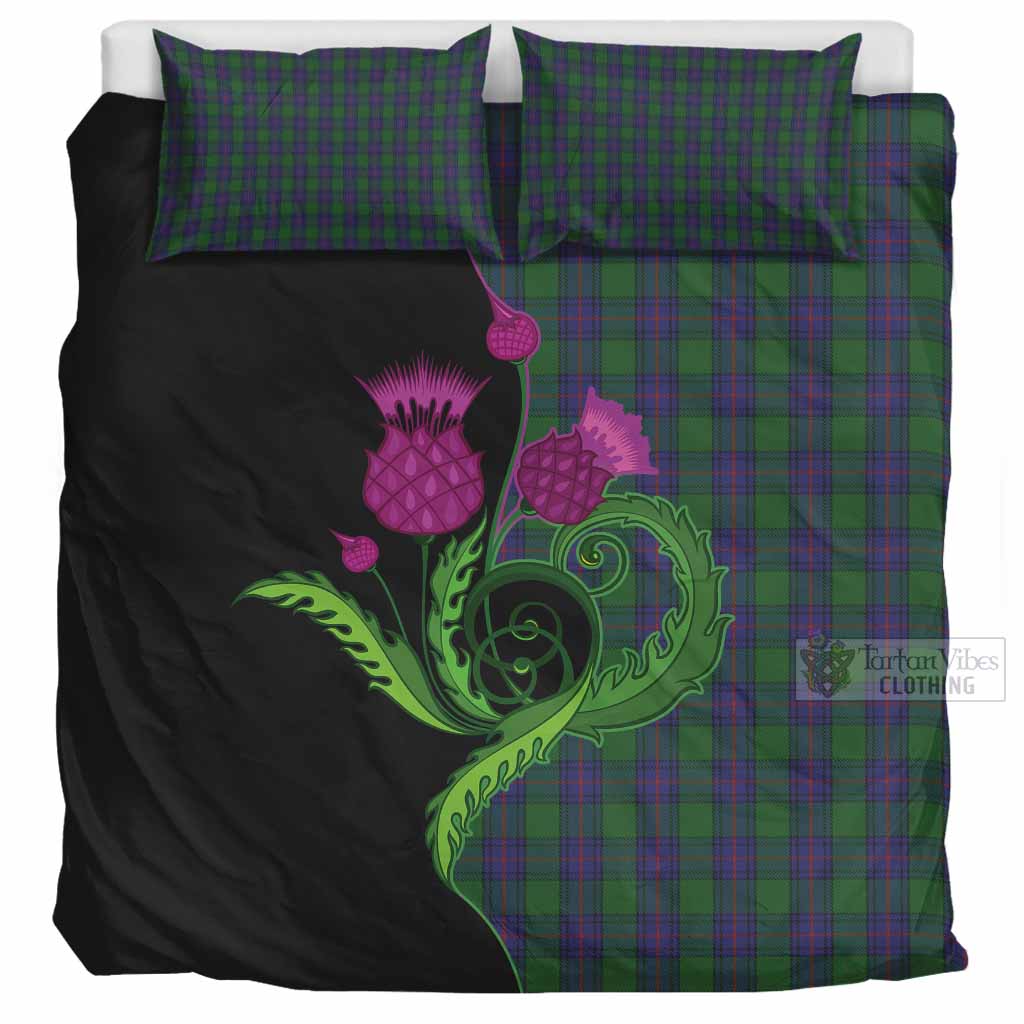 Shaw Tartan Bedding Set Traditional Scottish Thistle UK Bedding Set UK Super King 104*94 inch - Tartan Vibes Clothing