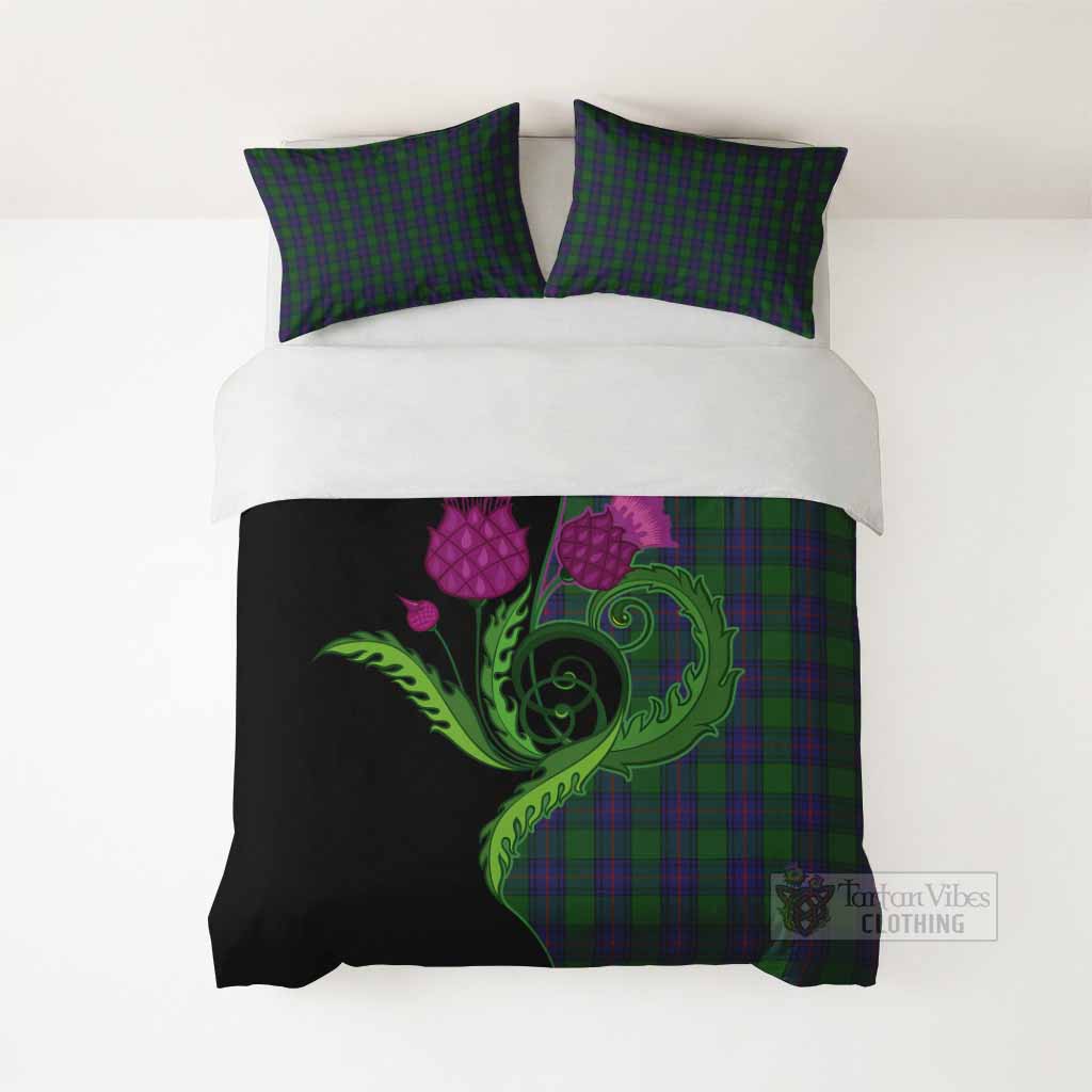 Shaw Tartan Bedding Set Traditional Scottish Thistle - Tartan Vibes Clothing