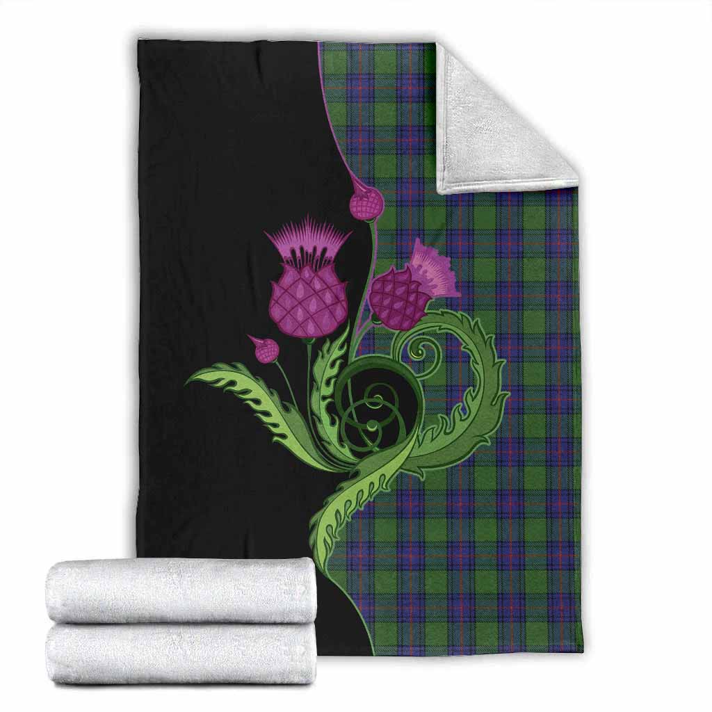 Shaw Tartan Blanket Traditional Scottish Thistle X-Large 59 x 79 inches 150 x 200 cm - Tartan Vibes Clothing