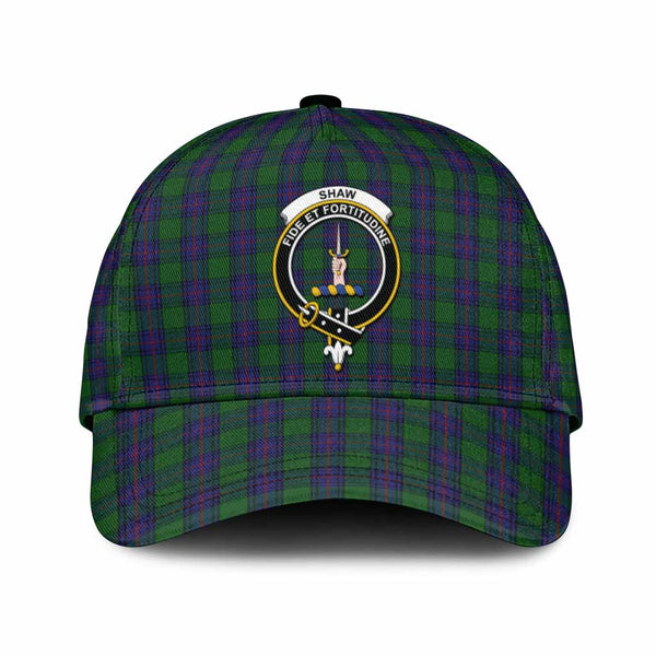 Shaw Tartan Classic Cap with Family Crest