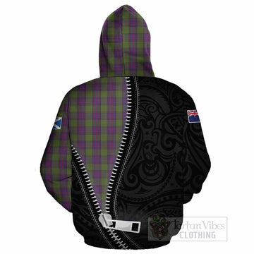 Shaw Tartan Cotton Hoodie New Zealand Pattern Unique Zipper Stylized