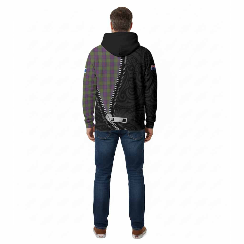 Shaw Tartan Cotton Hoodie New Zealand Pattern Unique Zipper Stylized