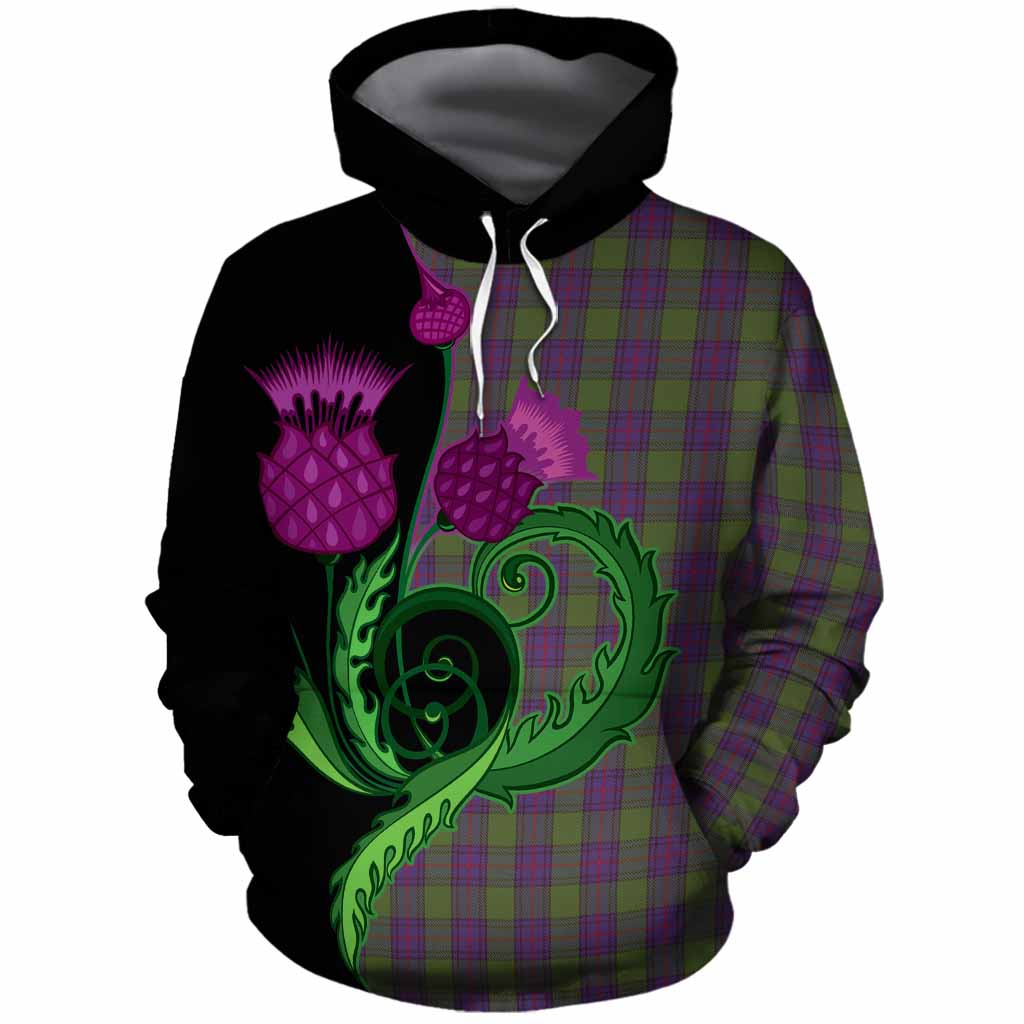 Shaw Tartan Cotton Hoodie Traditional Scottish Thistle