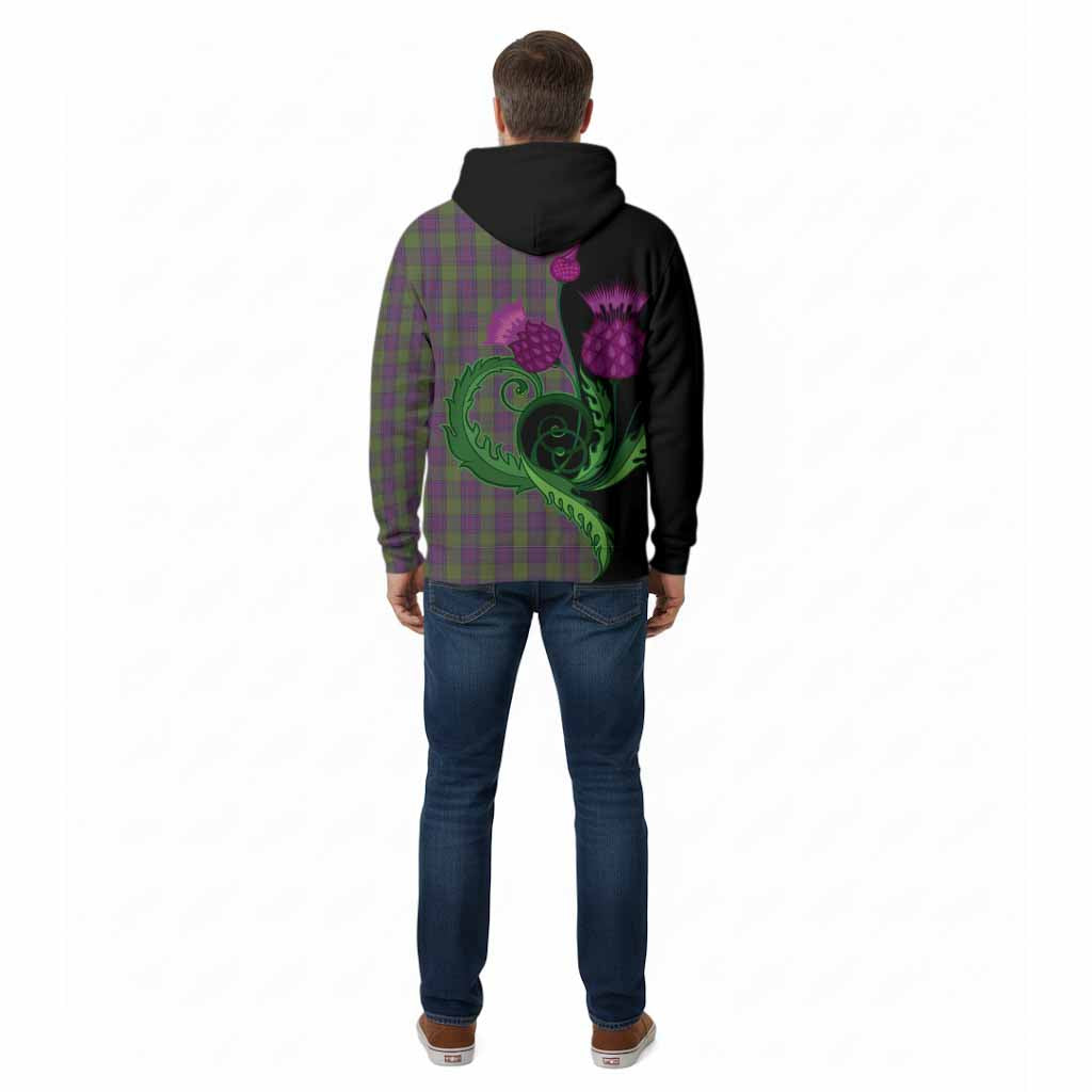 Shaw Tartan Cotton Hoodie Traditional Scottish Thistle